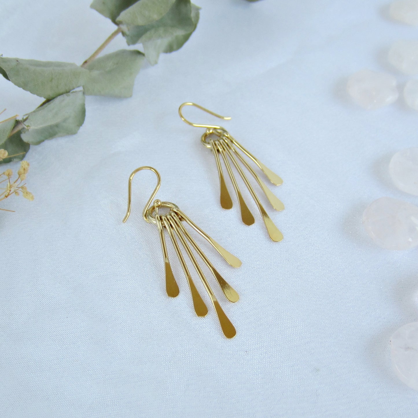 Arete Dorado Abanico