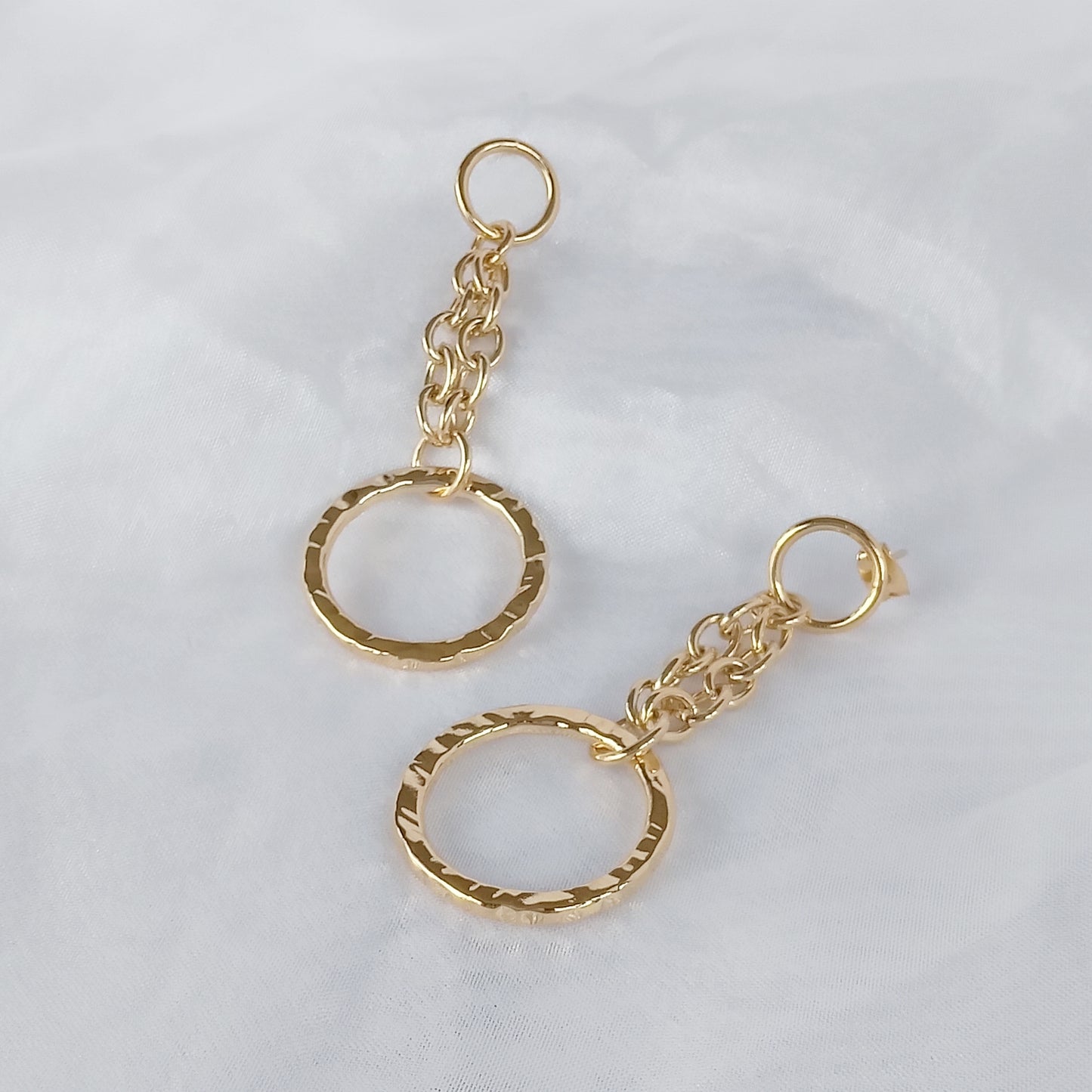 Arete Dorado Aro Colgante