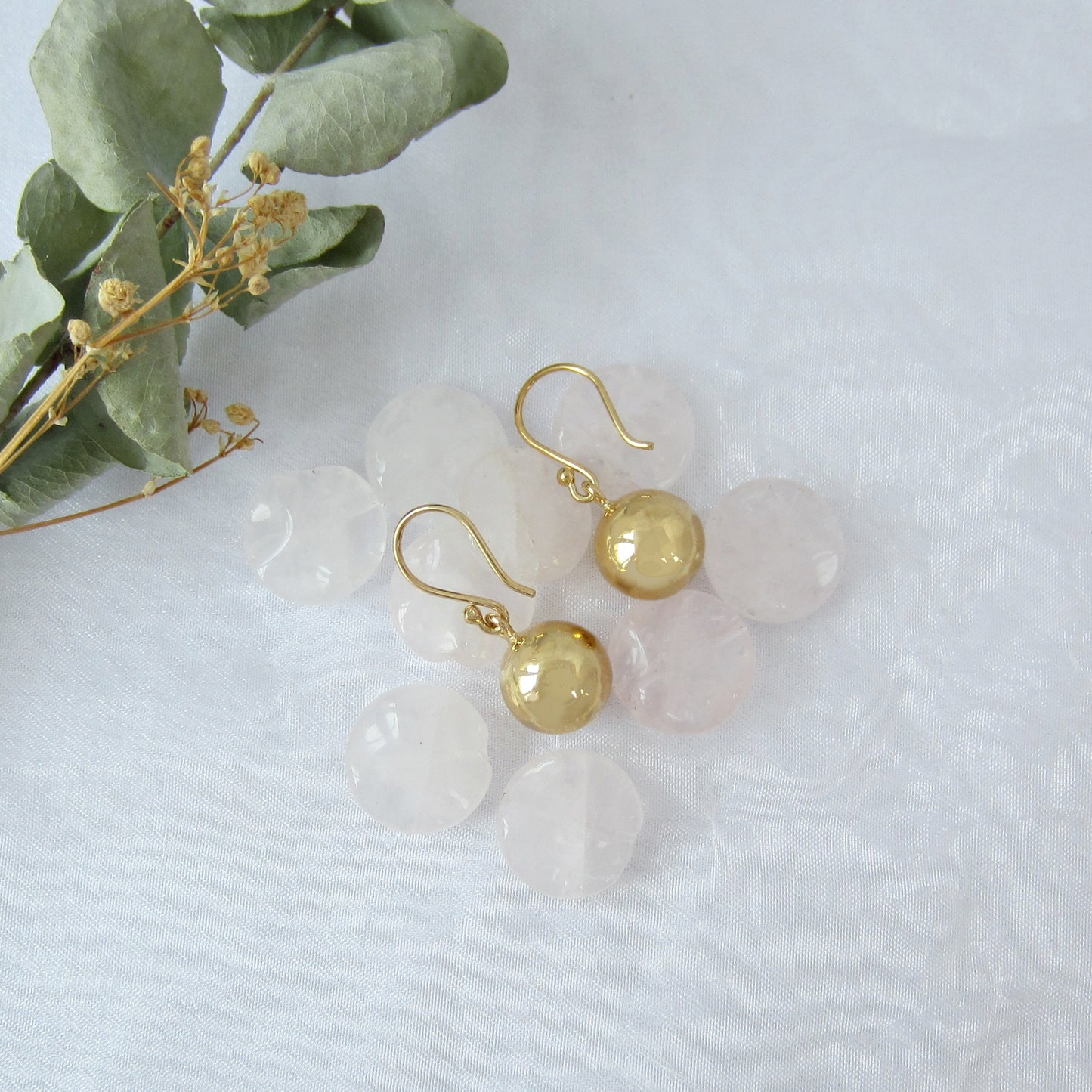 Arete Dorado Bola Lisa