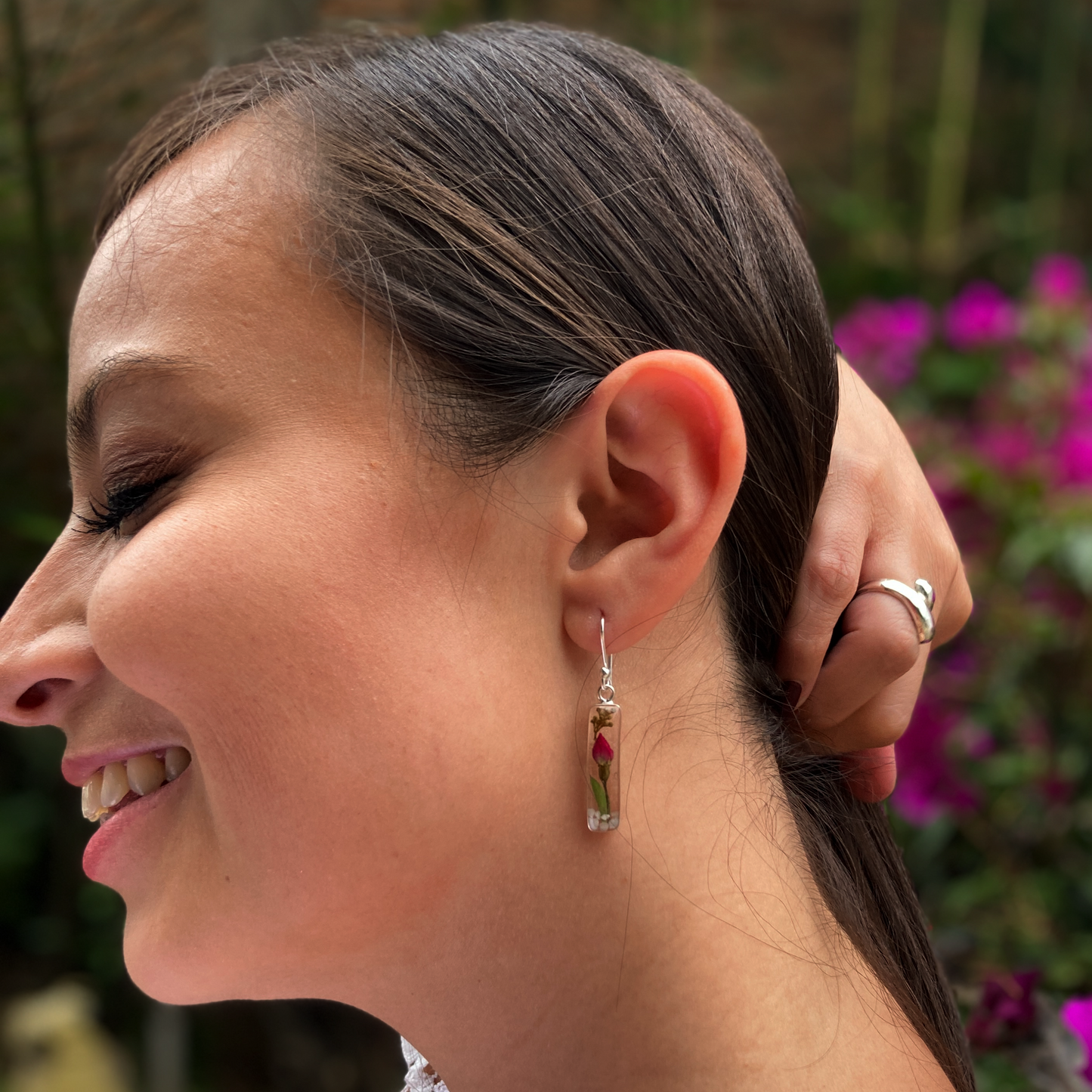 Arete .925 Píldora Jardín de Rosas