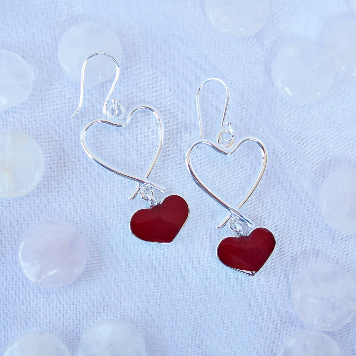 Arete Plateado Colgante
