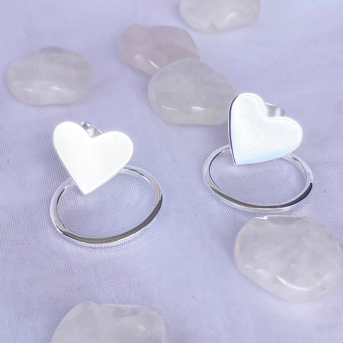 Arete Plateado Linda Liso