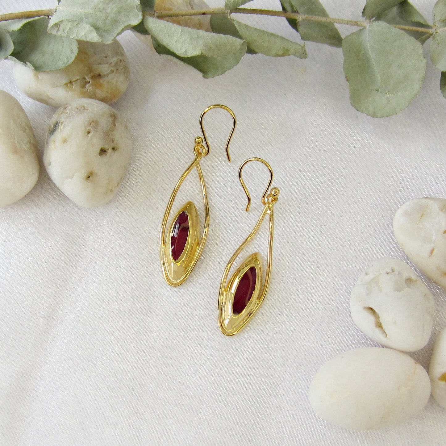 Aretes Dorados Cucharita