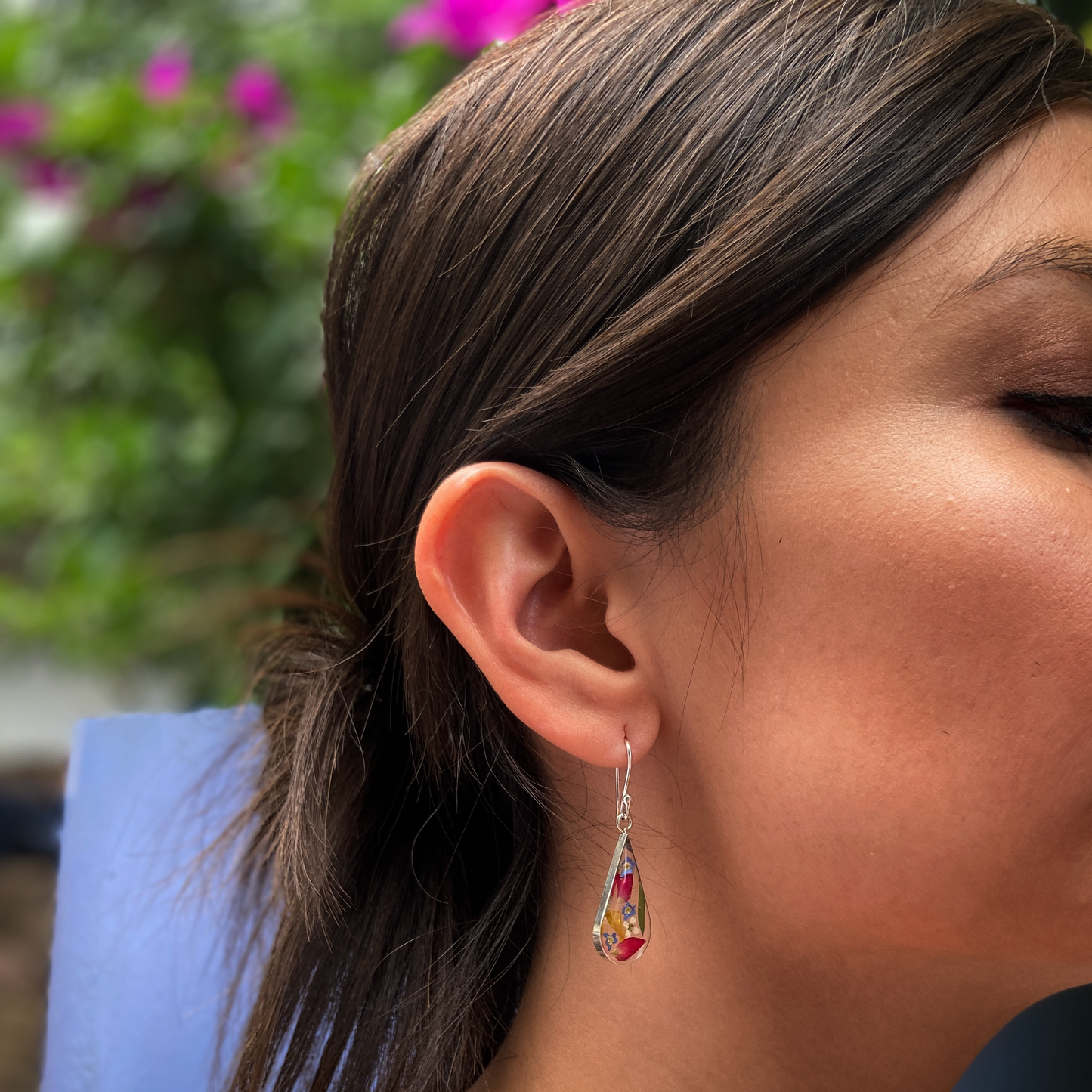 Arete .925 Gota Colorida