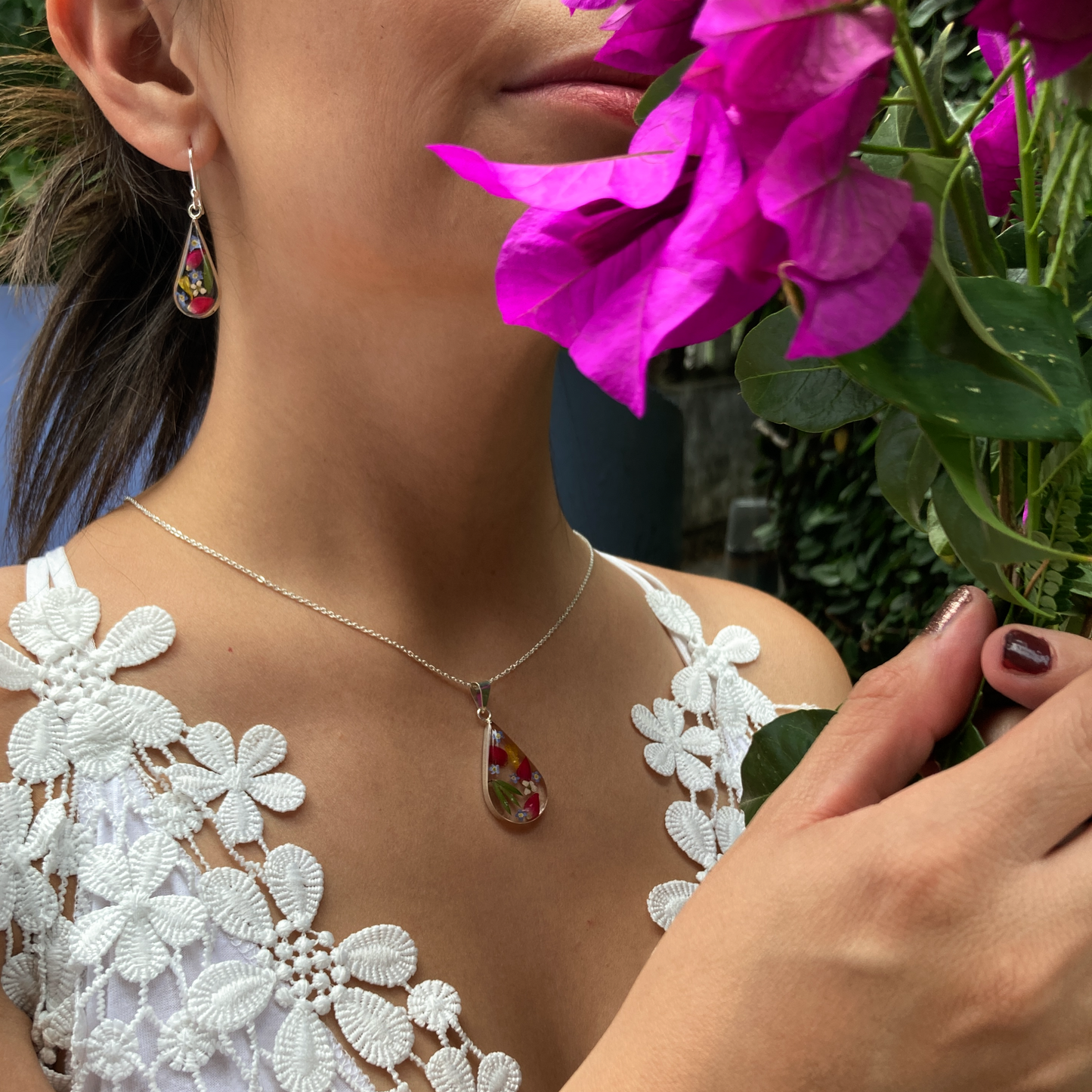 Collar .925 Gota Colorida