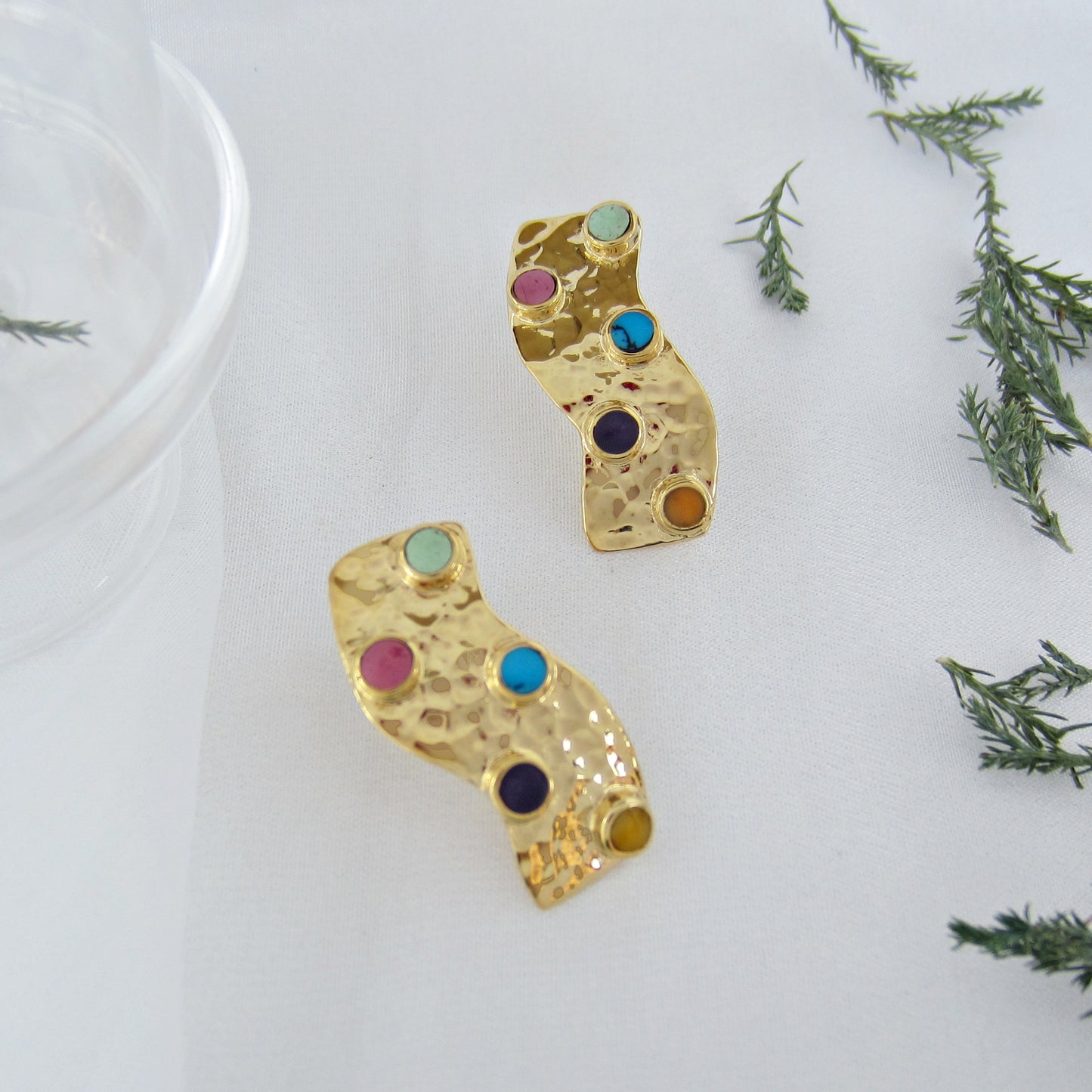 Arete Dorado Chispas