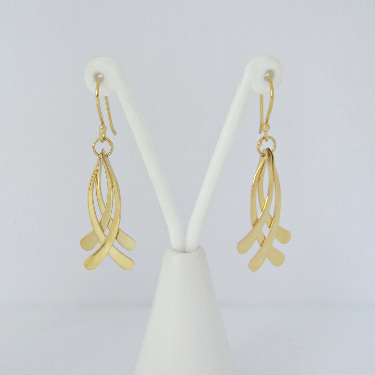 Aretes Dorados Listones