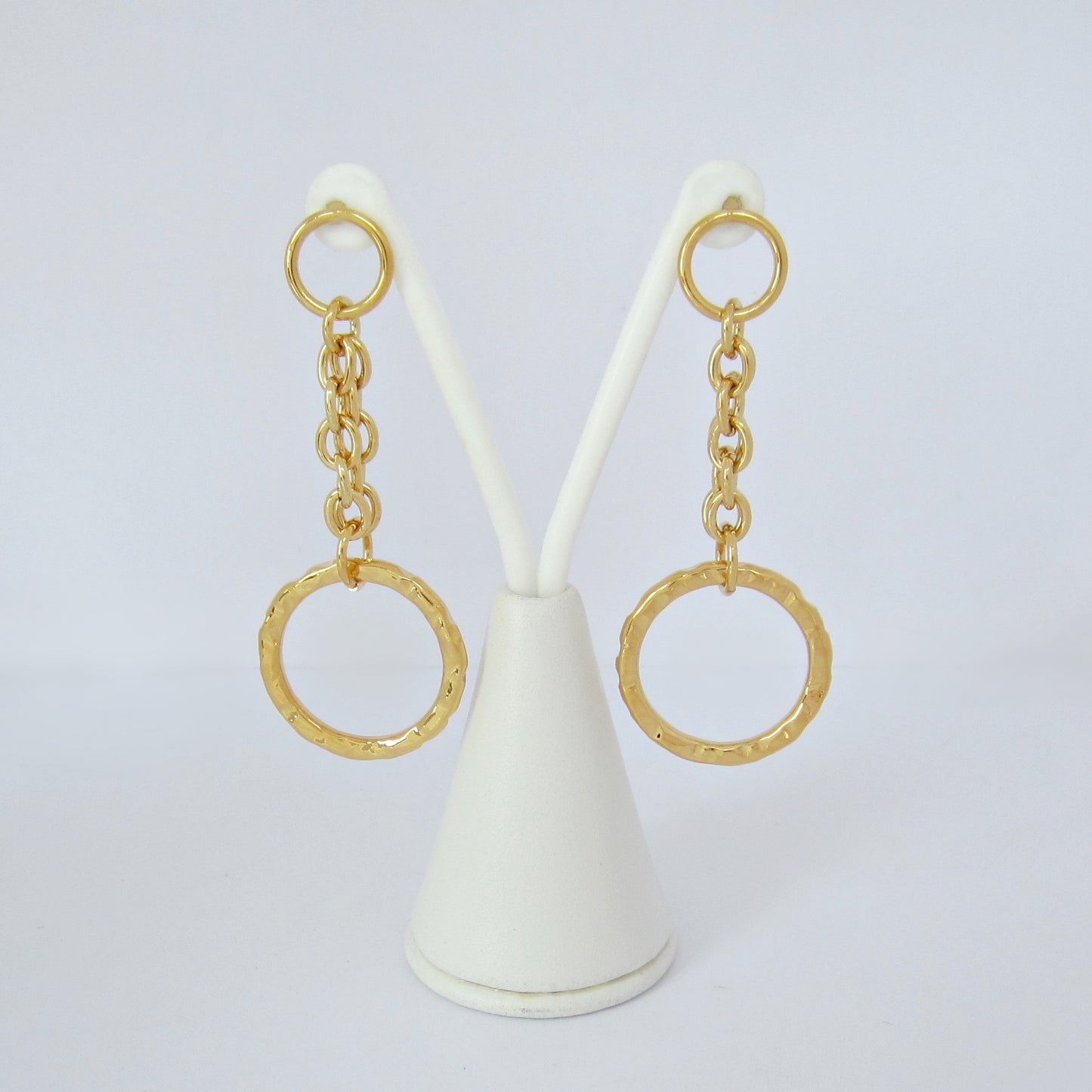 Arete Dorado Aro Colgante