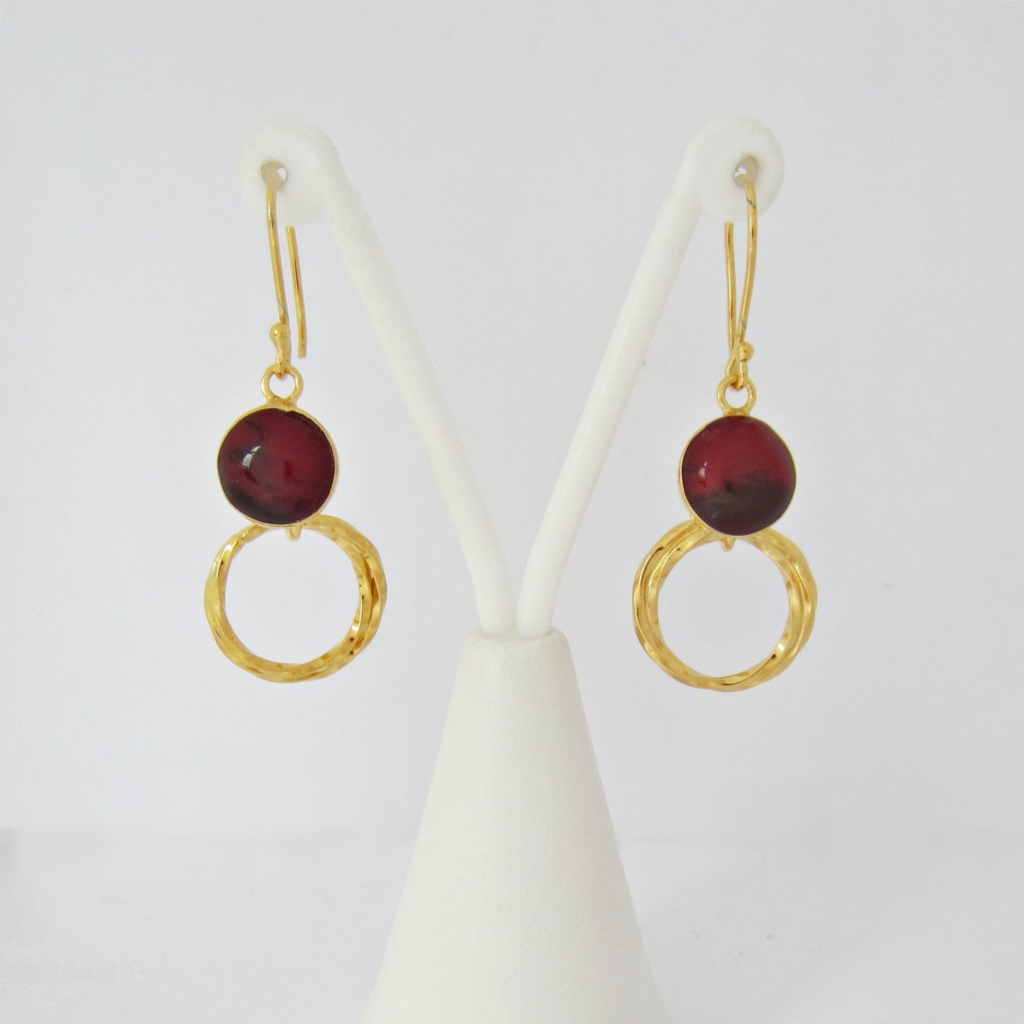 Aretes Dorados Aros Torcidos