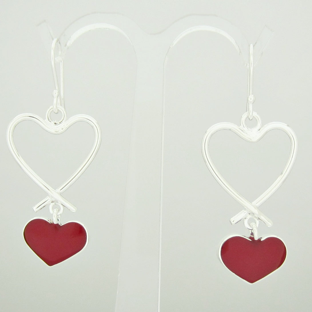 Arete Plateado Colgante