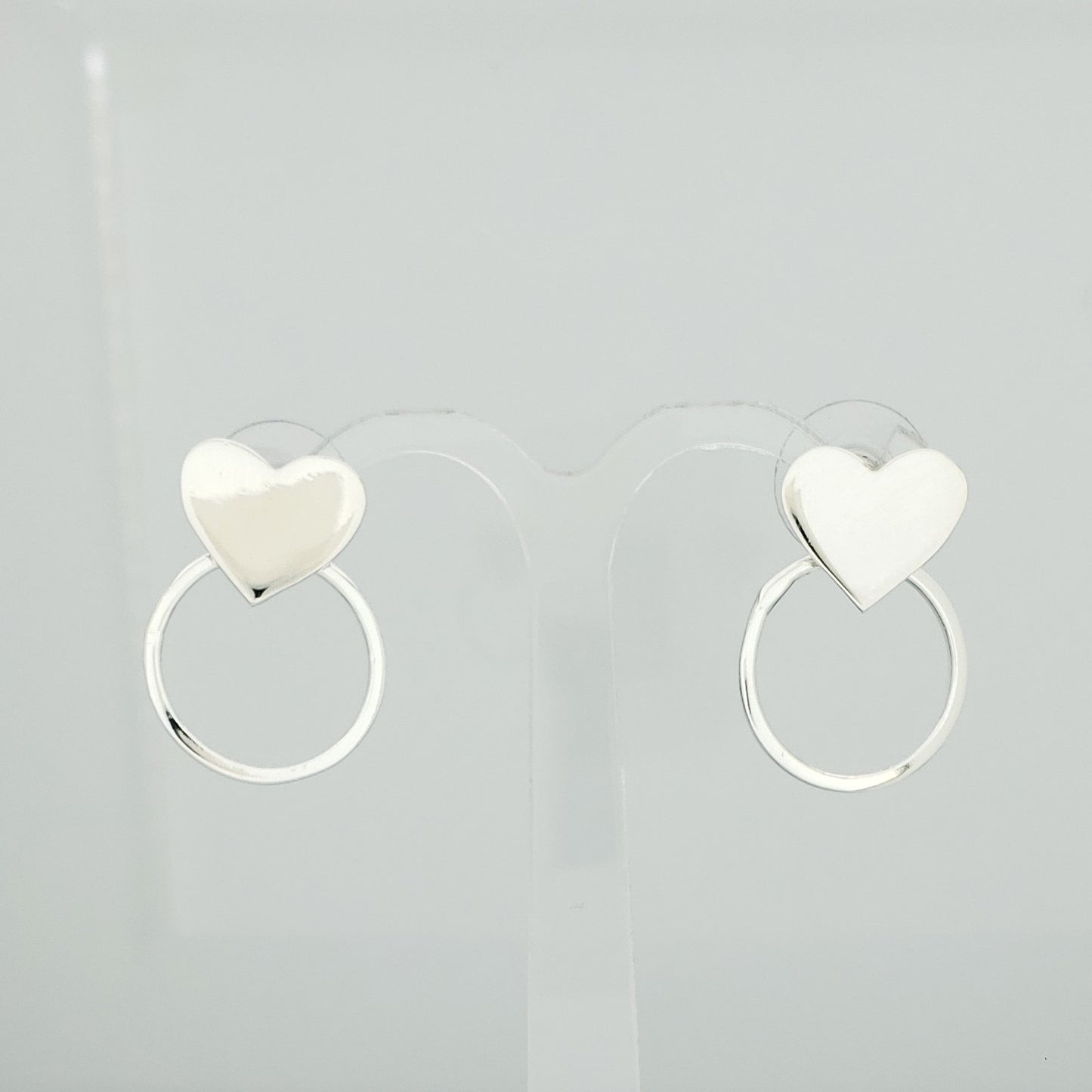 Arete Plateado Linda Liso