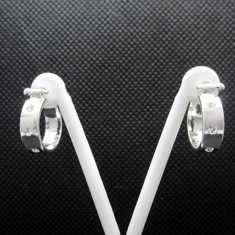 Arracadas plateadas mini zirconias