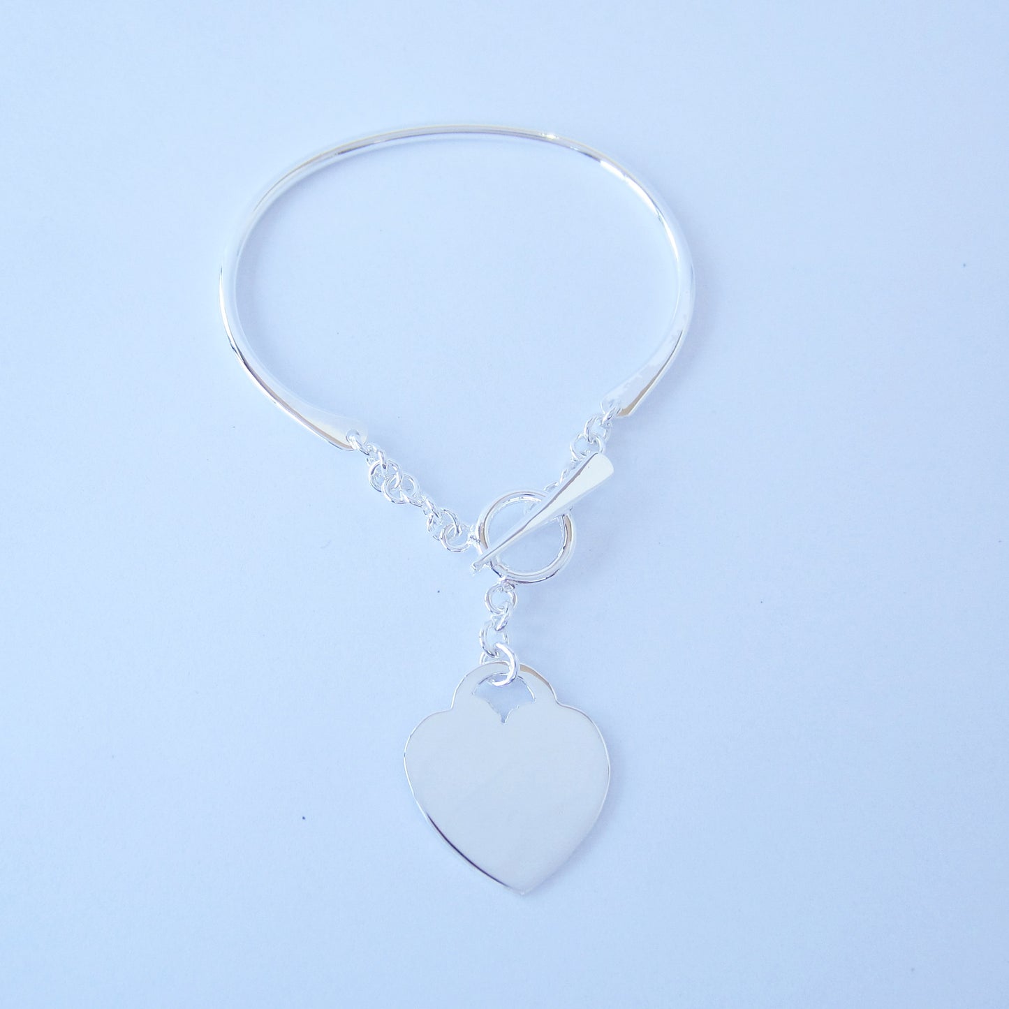 Brazalete Plateado Fijo Tiffany