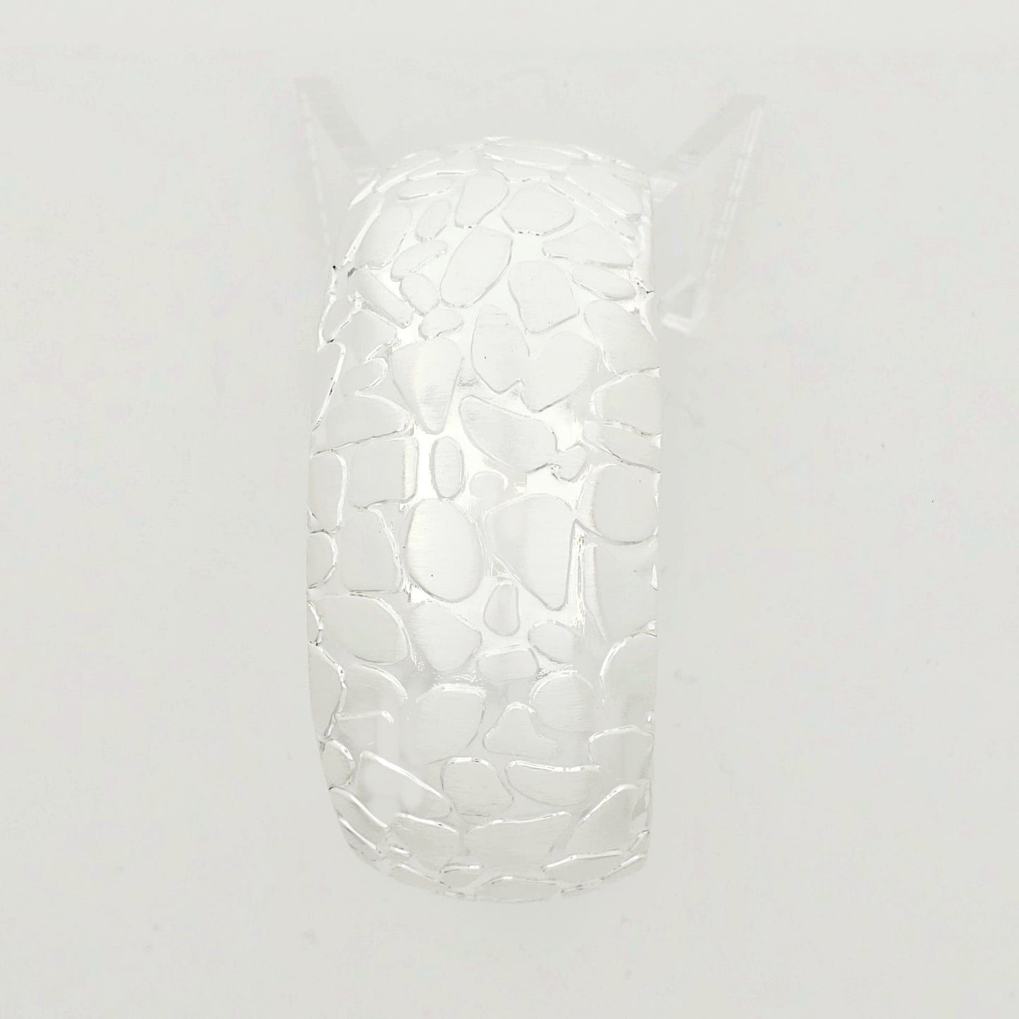 Brazalete Plateado Empedrado