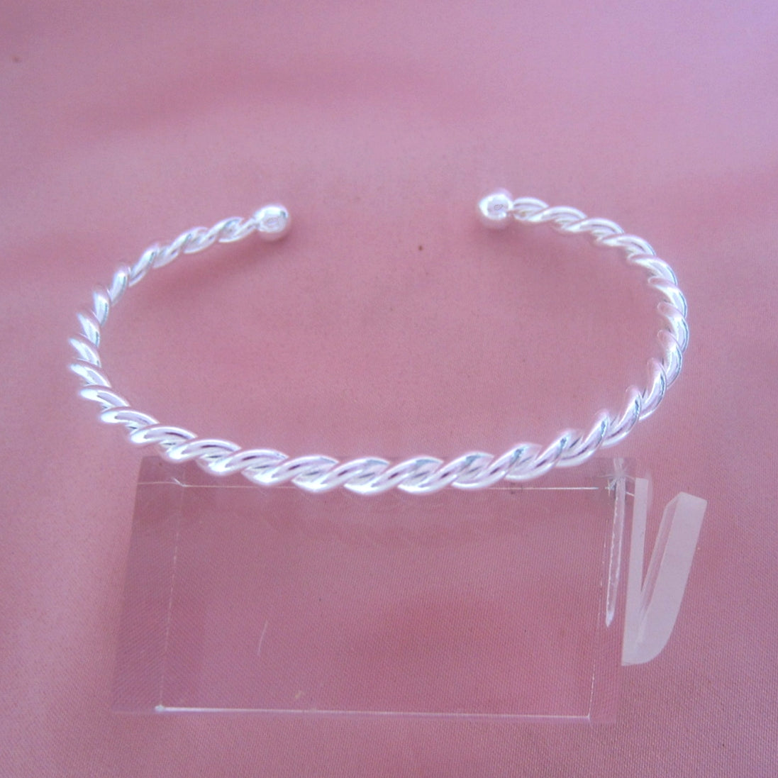 Brazalete plateado torzal marinero