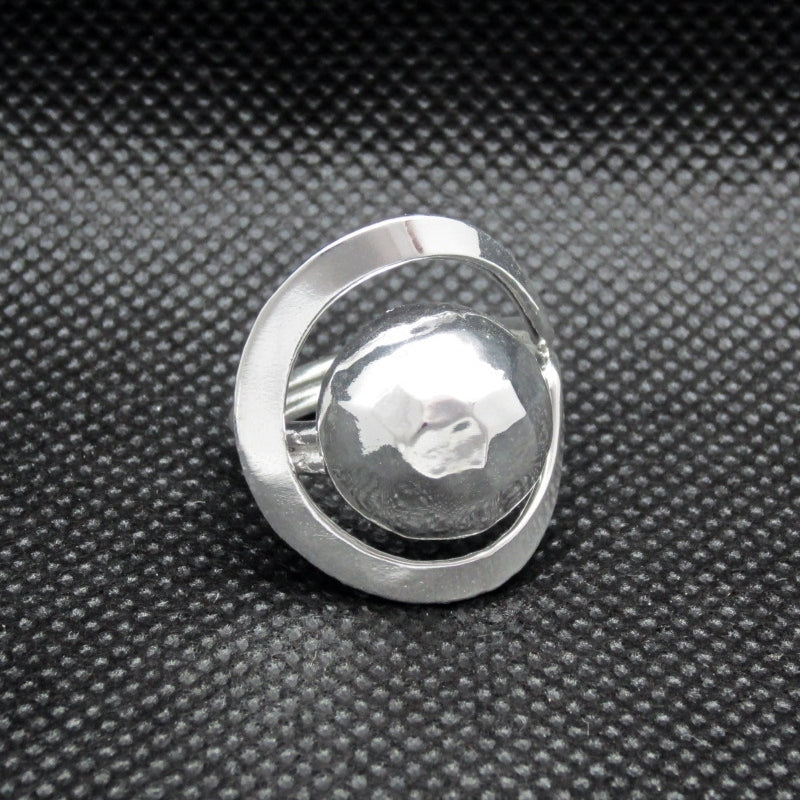 Anillo plateado sombrerito