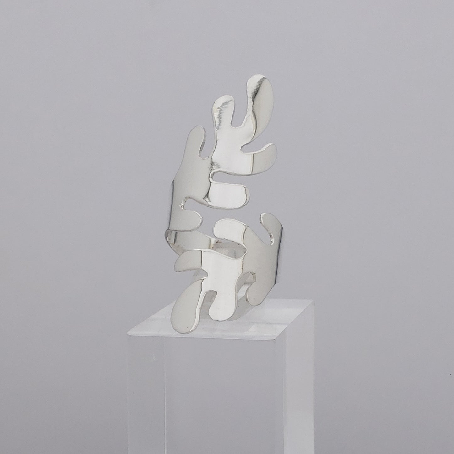 Anillo Plateado Espiga