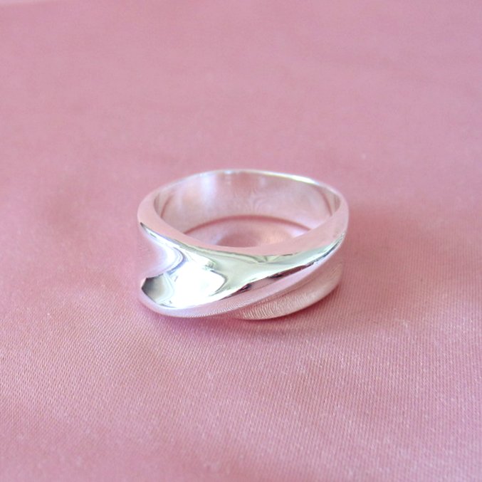 Anillo Plateado Trazo