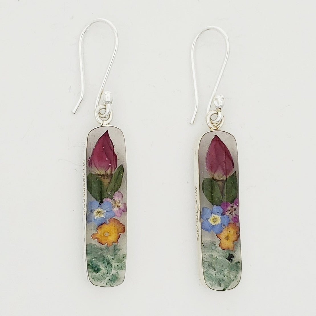 Arete .925 Píldora Rosa Turquesa