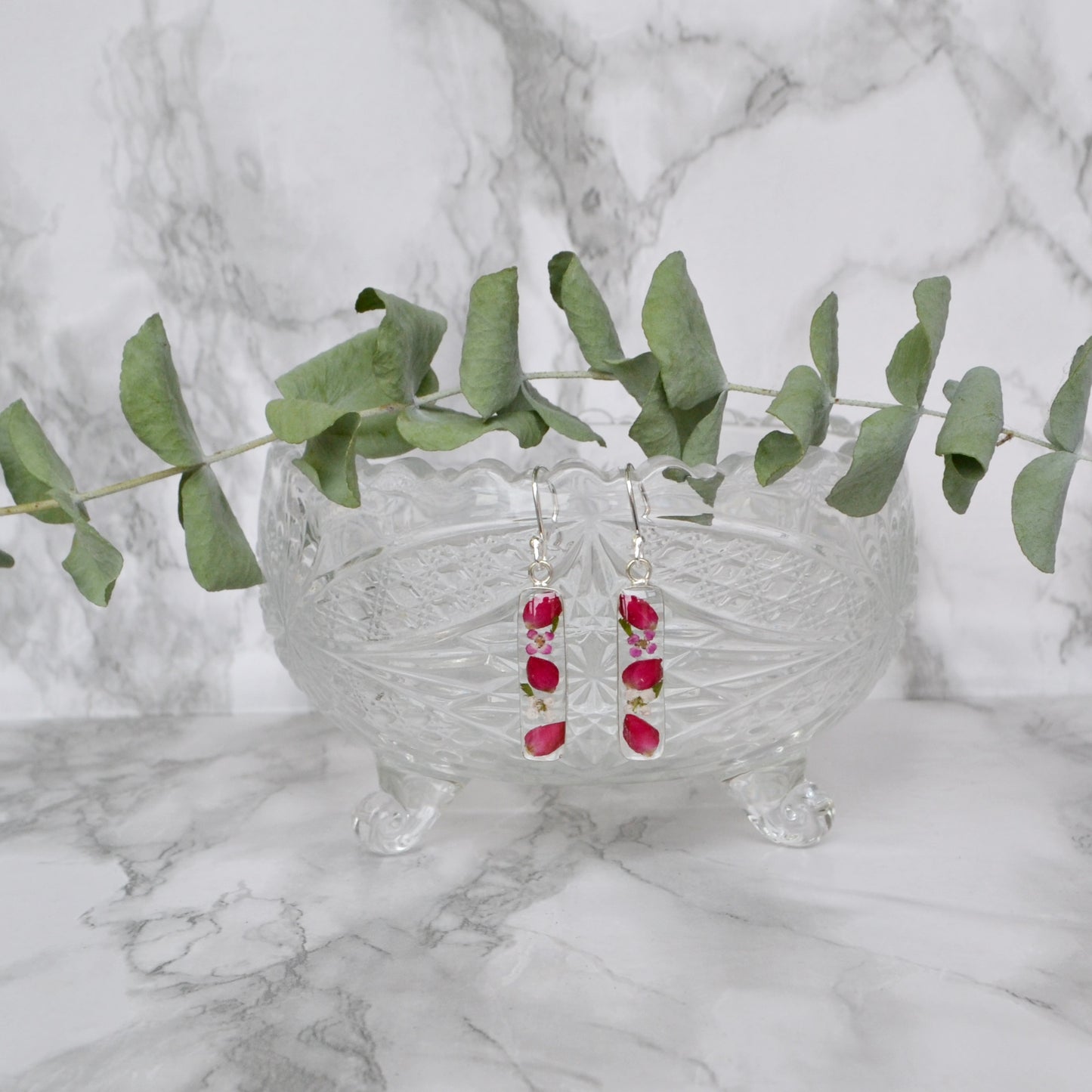 Aretes .925 Píldora Pétalos de Amor