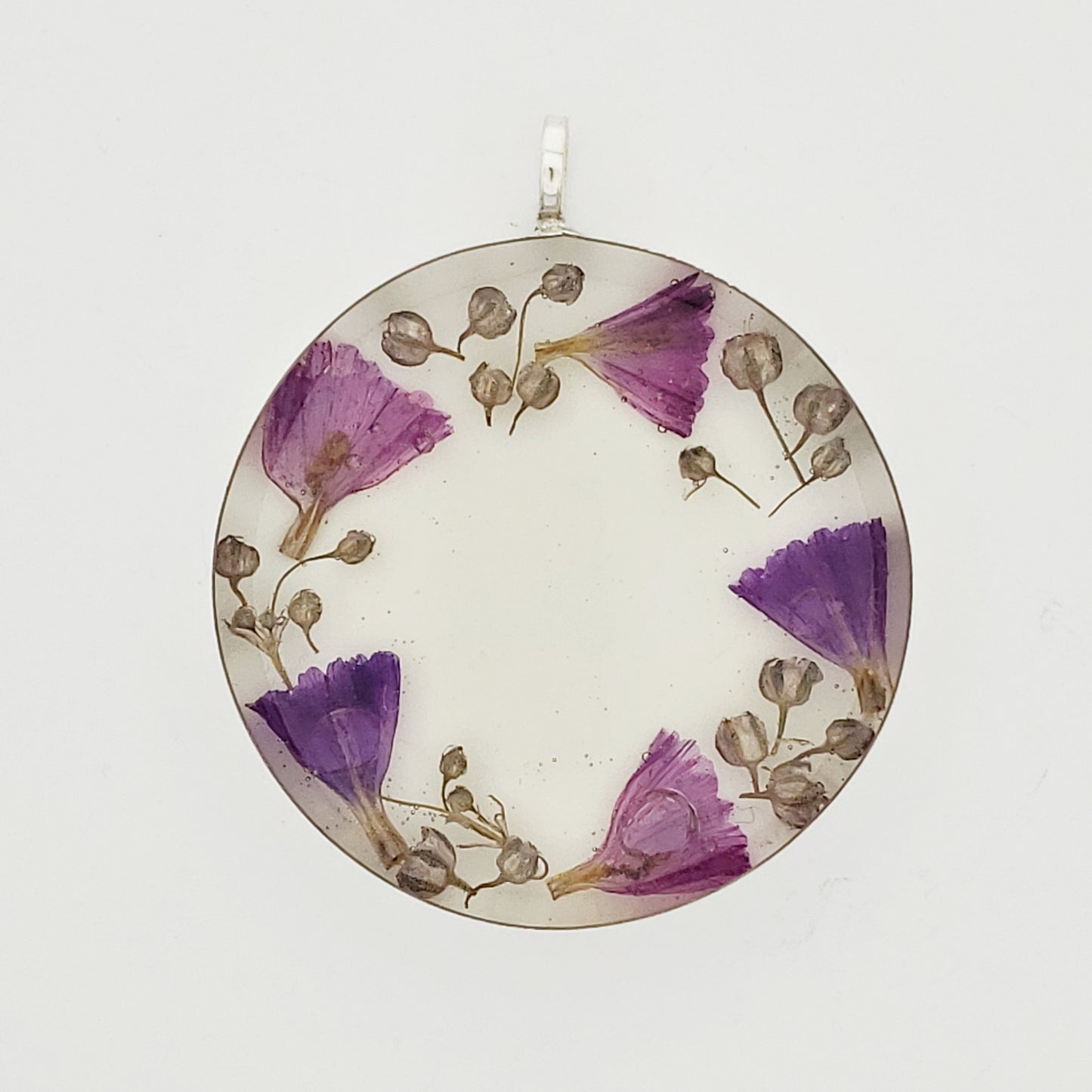 Collar .925 Círculo Flores de Paz