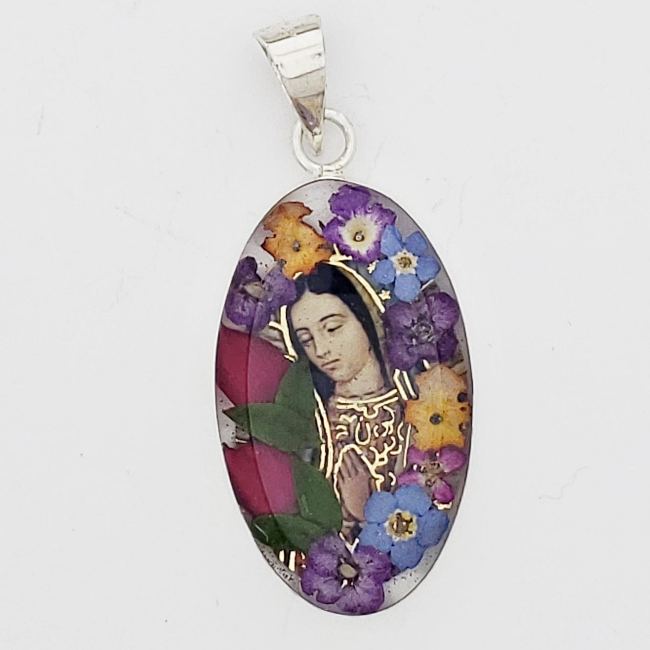 Collar .925 Óvalo Virgen María