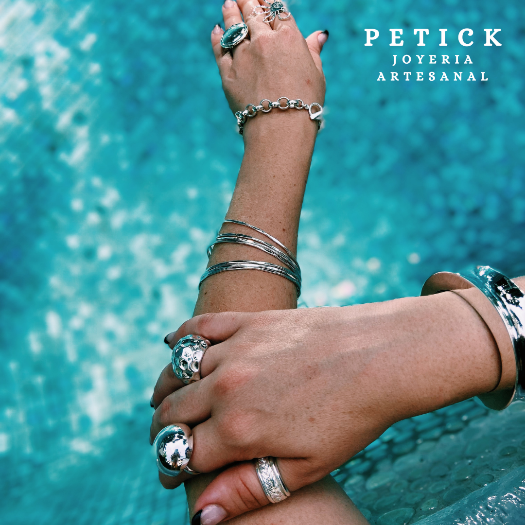 Brazalete plateado Vintage
