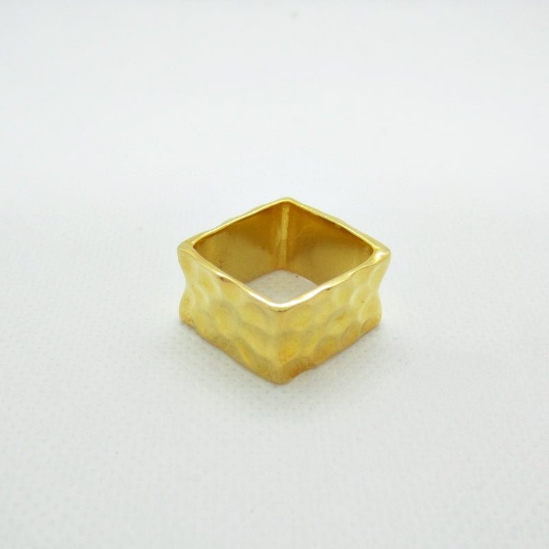 Anillo cuadrado - Petick Joyería Artesanal
