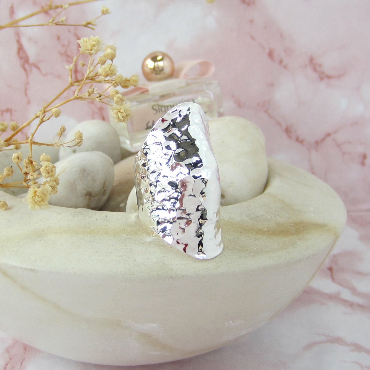 Anillo plateado dedo - Petick Joyería Artesanal