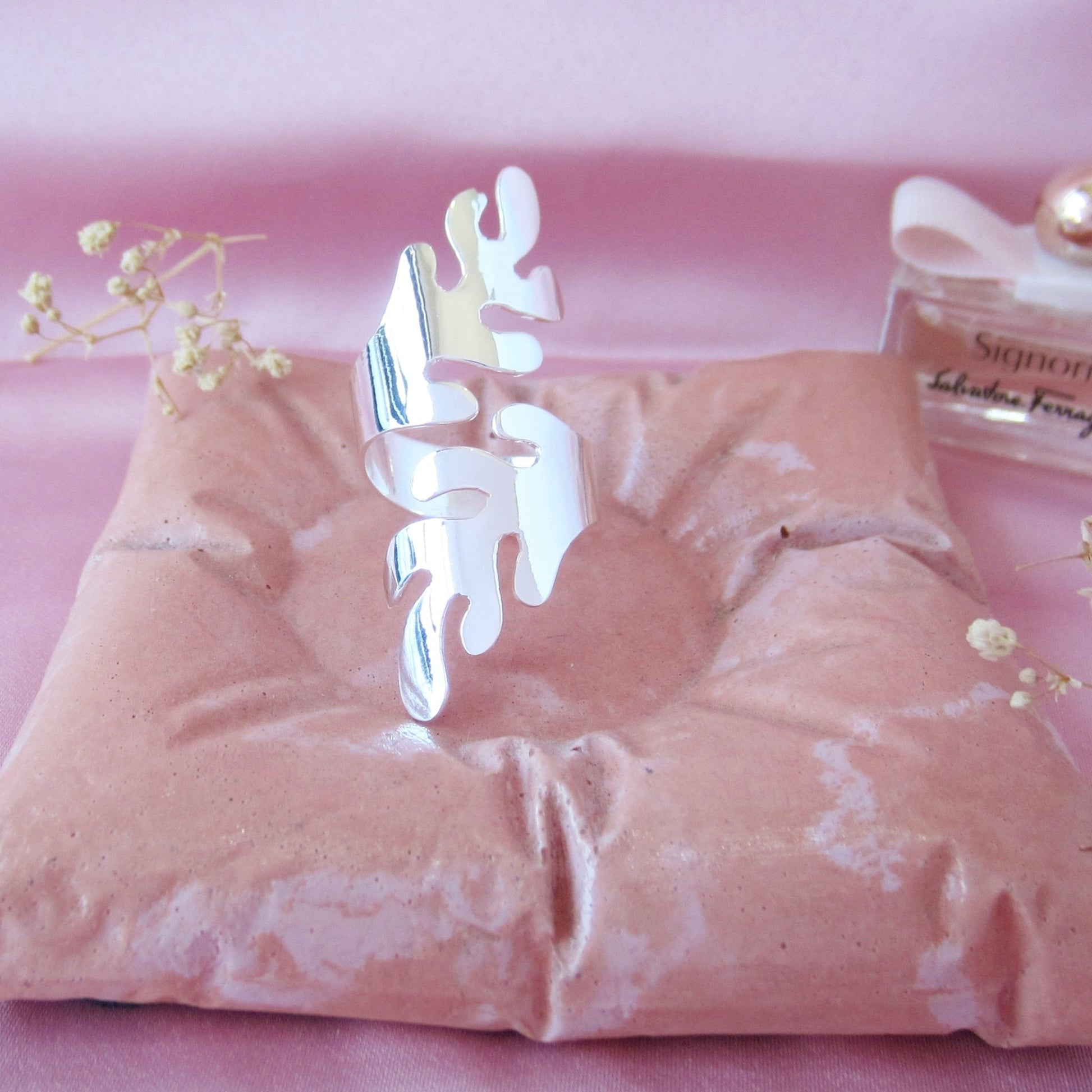 Anillo Plateado Espiga - Petick Joyería Artesanal