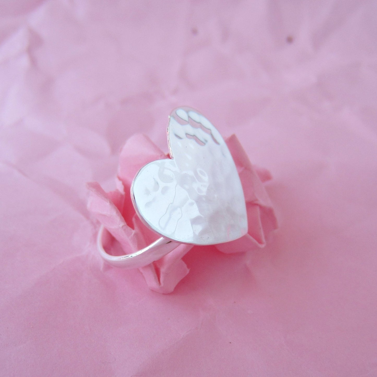 Anillo Plateado Melón - Petick Joyería Artesanal