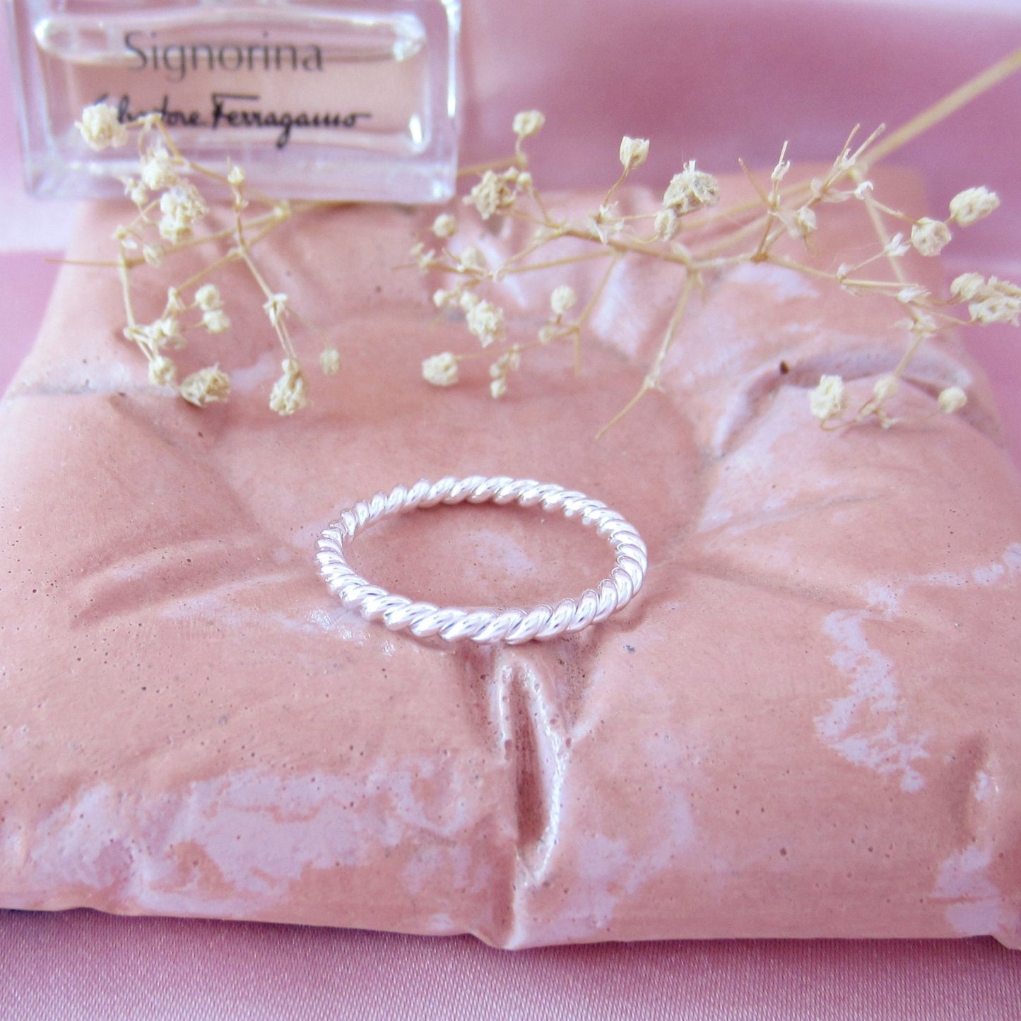 Anillo Plateado Torzal - Petick Joyería Artesanal