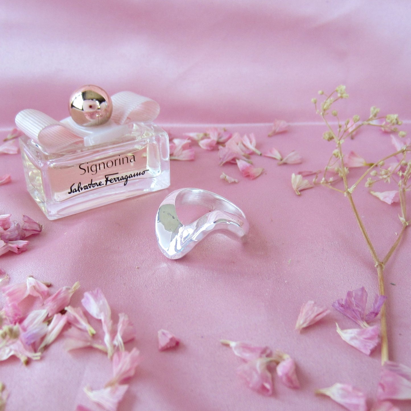 Anillo Plateado Vaciado Montaña - Petick Joyería Artesanal