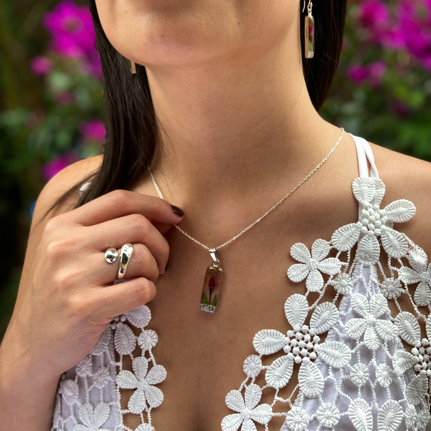 Collar .925 Píldora Jardín de Rosas
