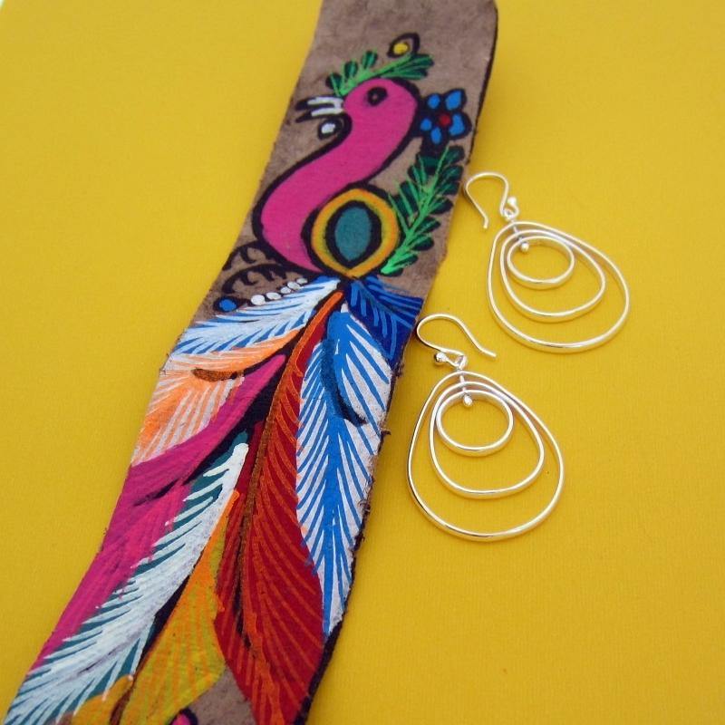 ARETES PLATEADOS ÓRBITA - Petick Joyería Artesanal