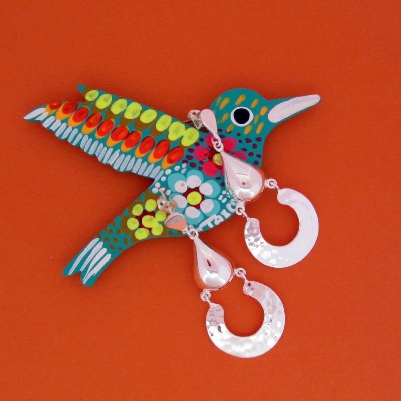 ARETES PLATEADOS EGIPCIO - Petick Joyería Artesanal