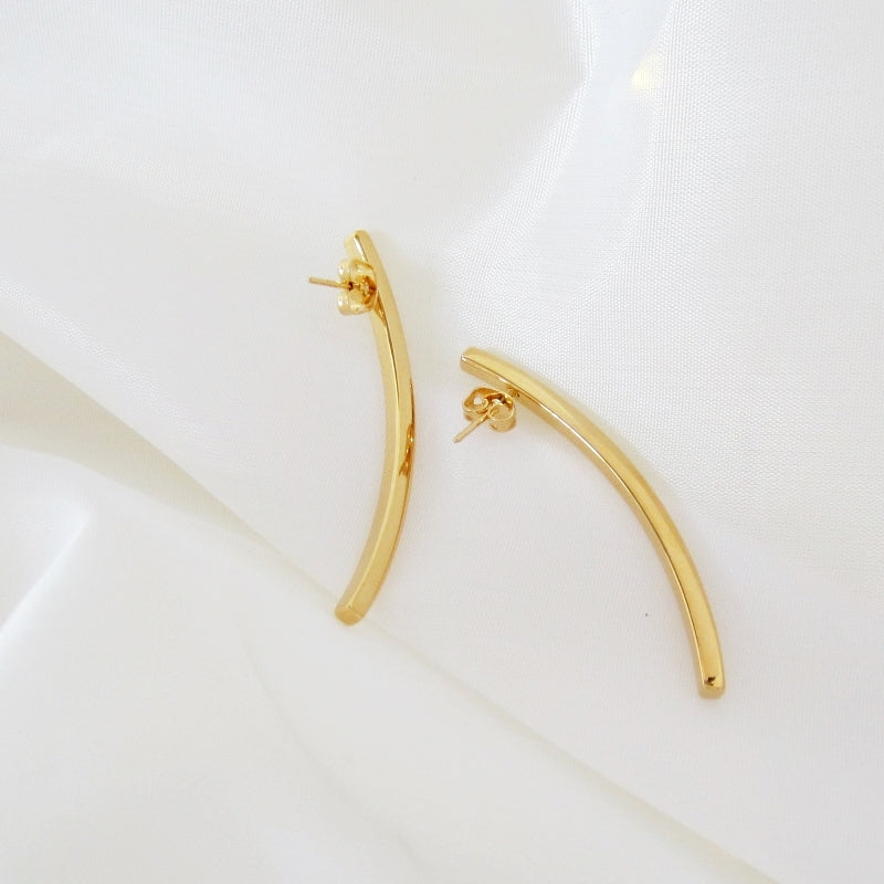 Aretes barra lisa