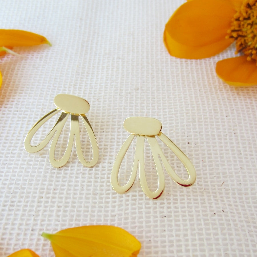 Cempasúchil gold earring