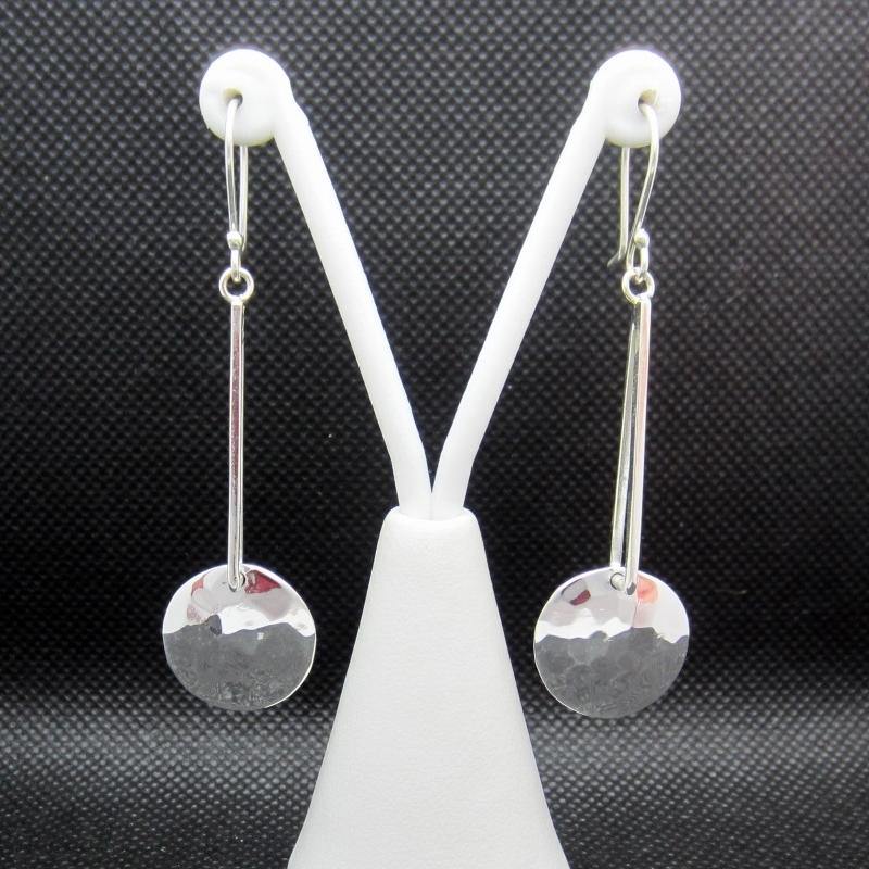 ARETES PLATEADOS GEOMETRICOS - Petick Joyería Artesanal
