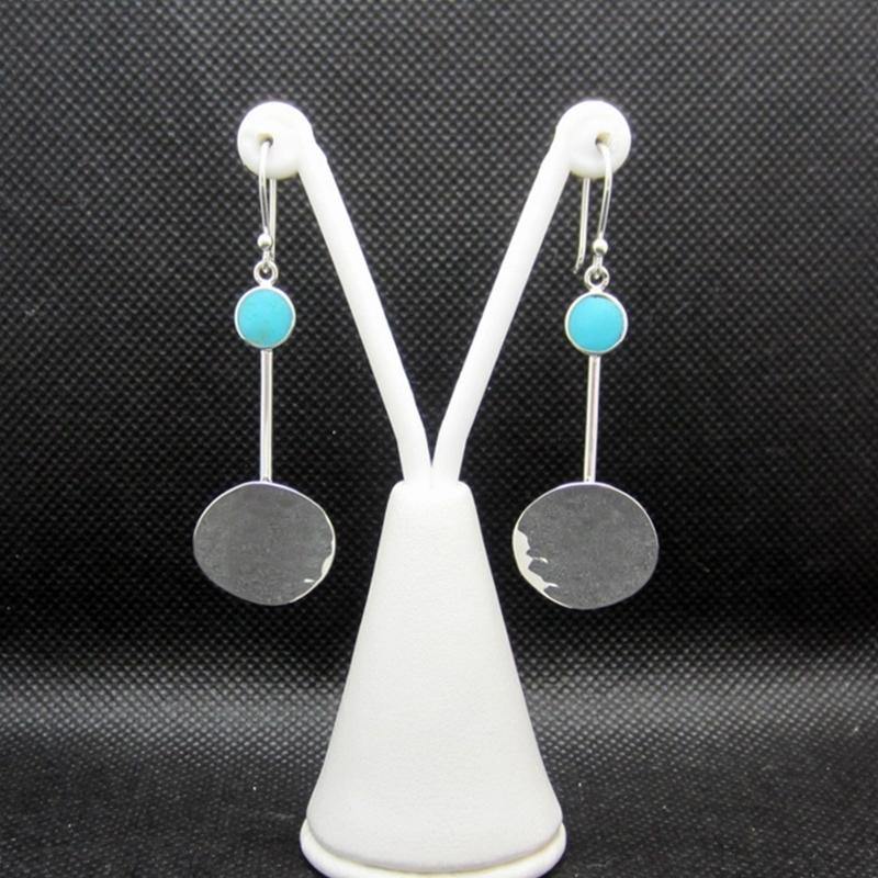 ARETES PLATEADOS ARTE MODERNO - Petick Joyería Artesanal