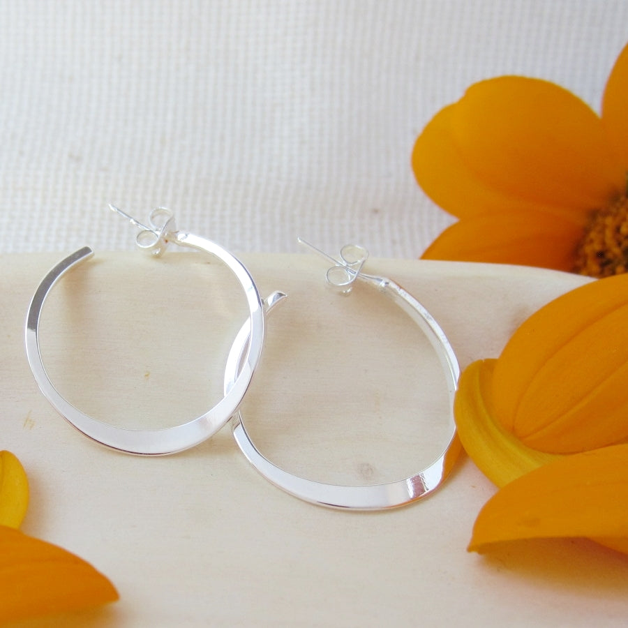 Folded earring