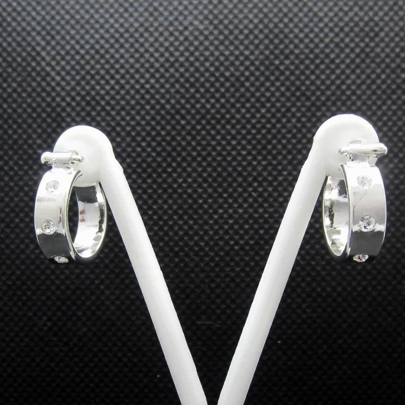 ARRACADAS PLATEADAS MINI ZIRCONIAS - Petick Joyería Artesanal