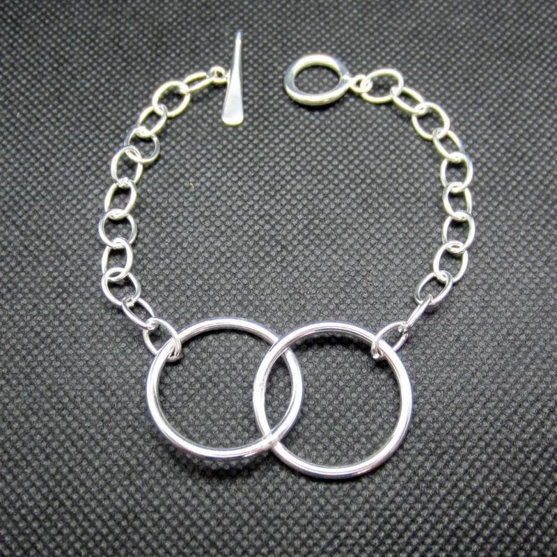 PULSERA PLATEADA ESPOSAS - Petick Joyería Artesanal