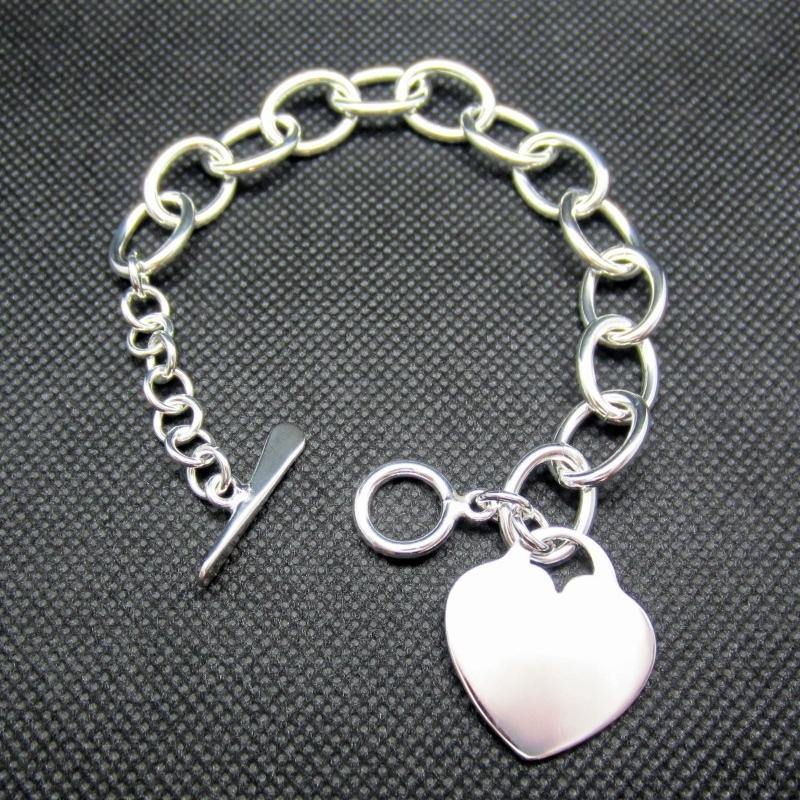 PULSERA PLATEADA CORAZÓN - Petick Joyería Artesanal