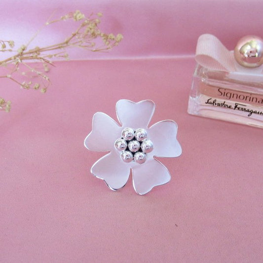 Anillos plateado Verbena
