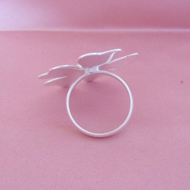 Anillos plateado Verbena