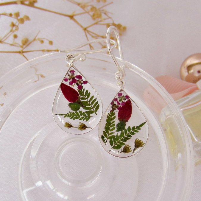 Arete Gota Petit Rosa Jacaranda