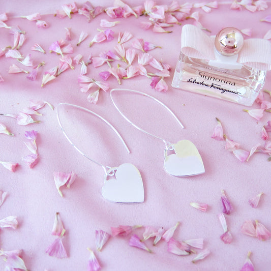 Arete plateado Fall in Love