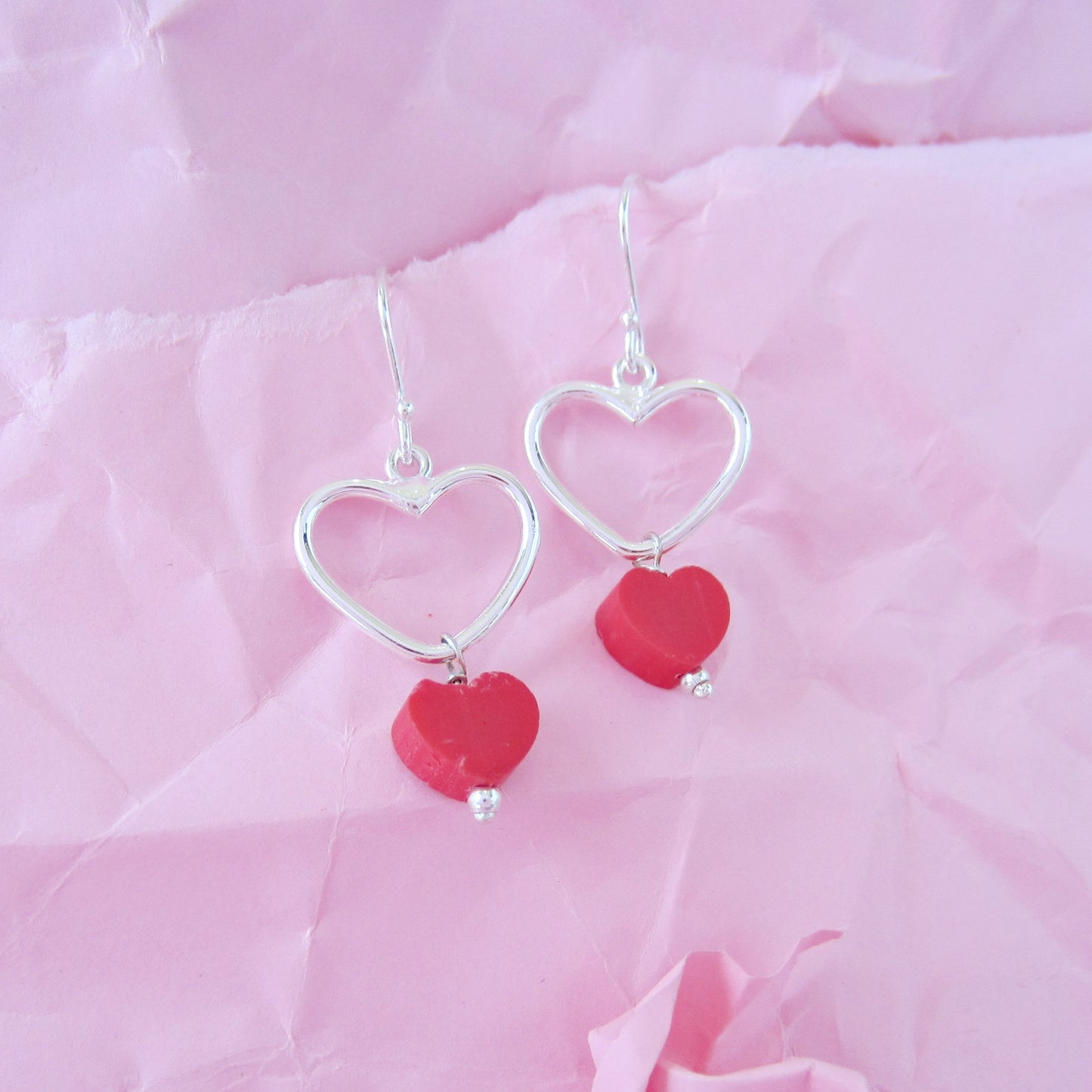 Arete Plateado Fimo