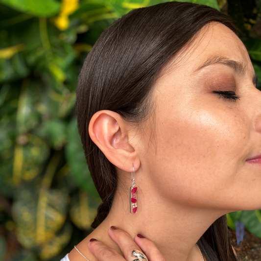 Aretes .925 Píldora Pétalos de Amor